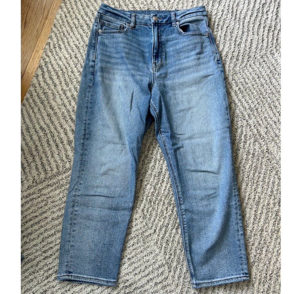 American Eagle Outfitters Light Blue Straight-Leg Jeans
